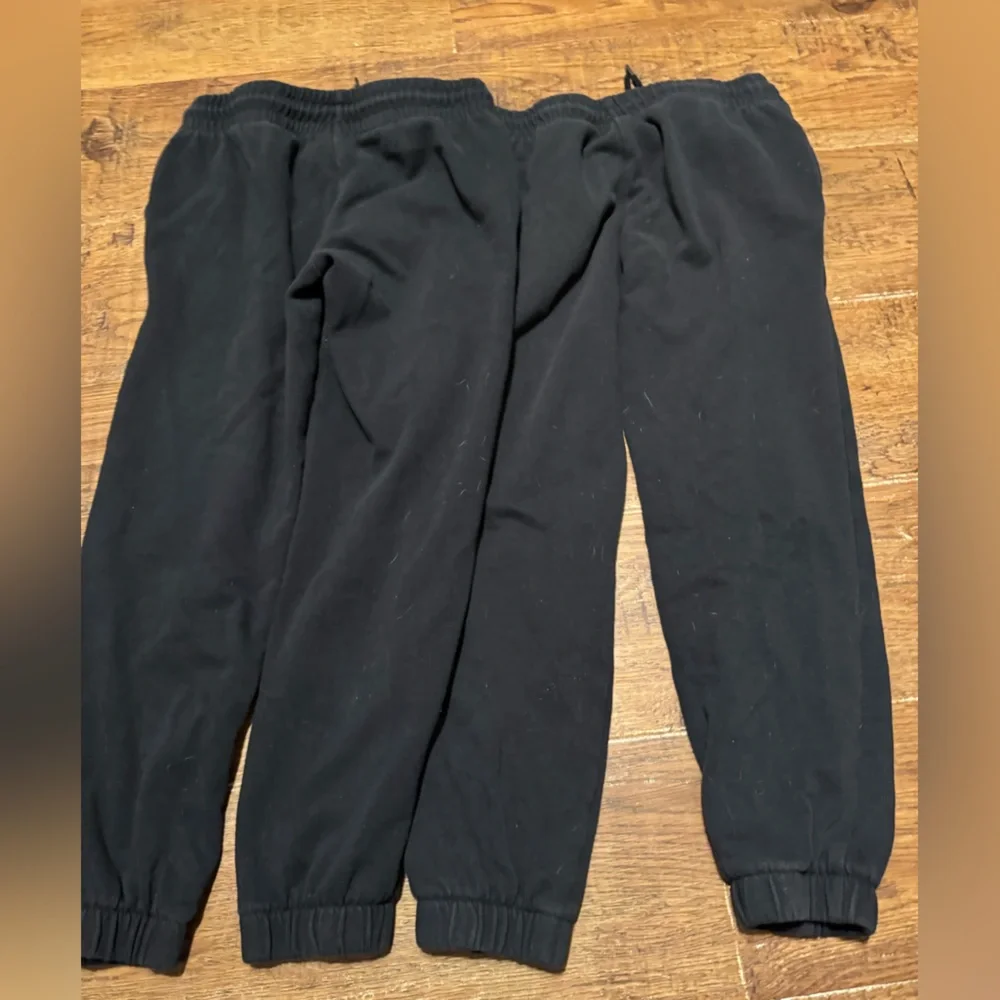 Girls 7/8 black sweatpants lot of 2 pair
